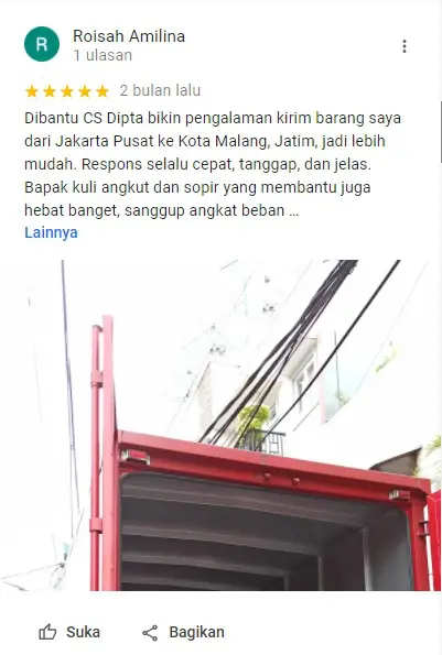 testimoni klik logistics terbaru 0