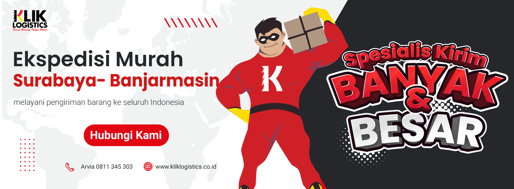 jasa ekspedisi surabaya banjarmasin klik logistics murah dan aman