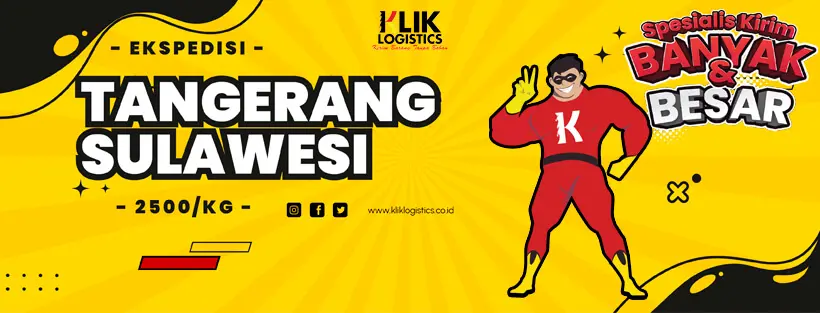 jasa ekspedisi tangerang sulawesi klik logistics murah dan aman