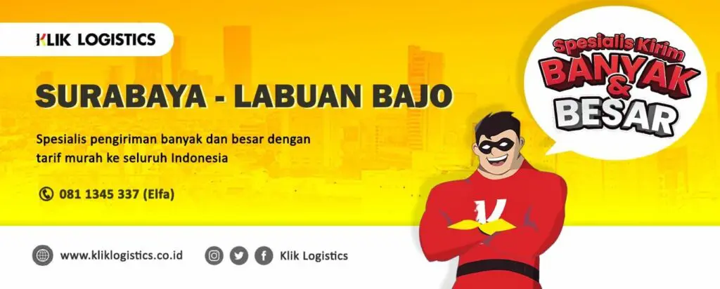 ekspedisi cargo SURABAYA LABUAN BAJO klik logistics