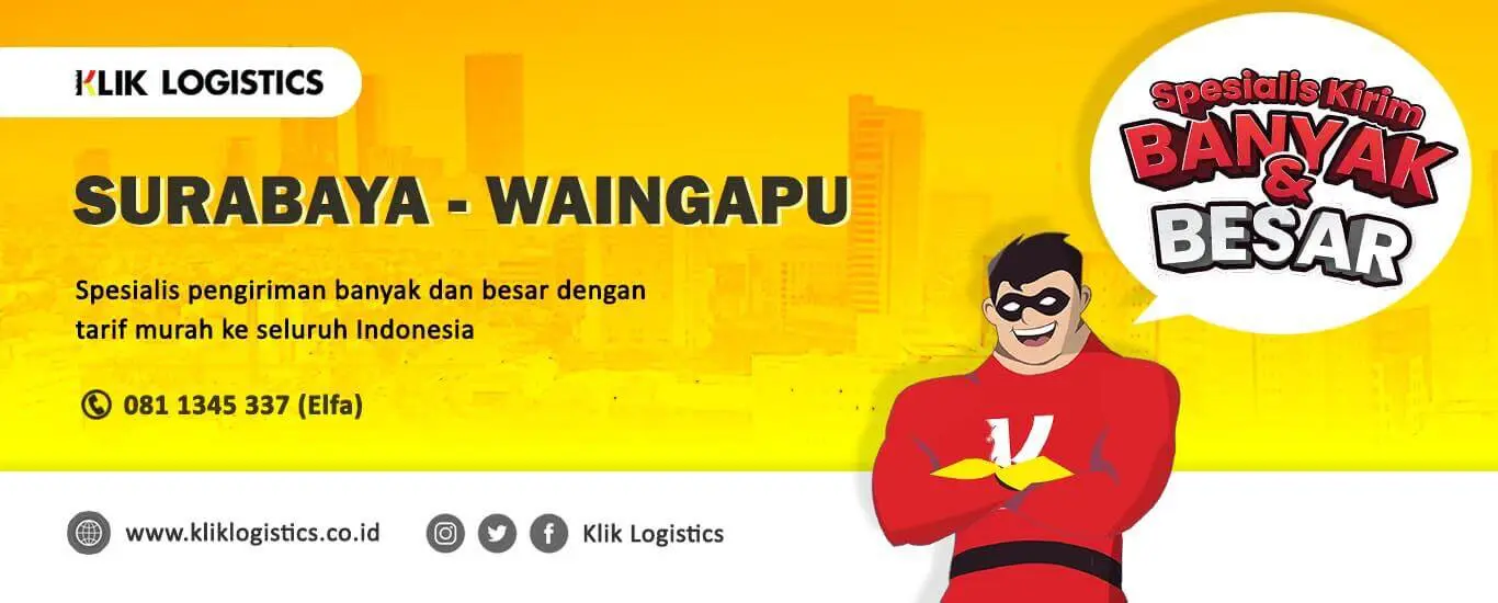 jasa ekspedisi jakarta waingapu klik logistics murah dan aman