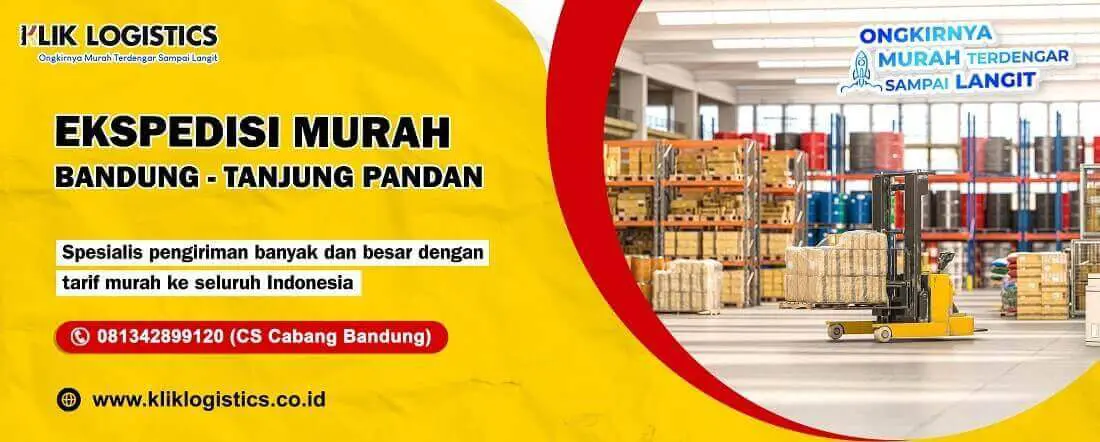 ekspedisi bandung tanjung pandan