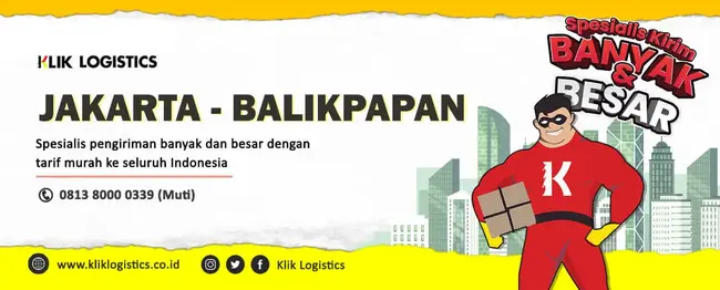 murahnya jasa ekspedisi jakarta balikpapan kalimantan timur di klik logistics