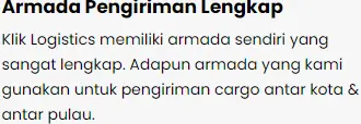 armada pengiriman barang jakarta surabaya klik logistics paling lengkap