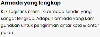armada truk klik logistics siap mengantarkan barang mu dari jakarta ke manado