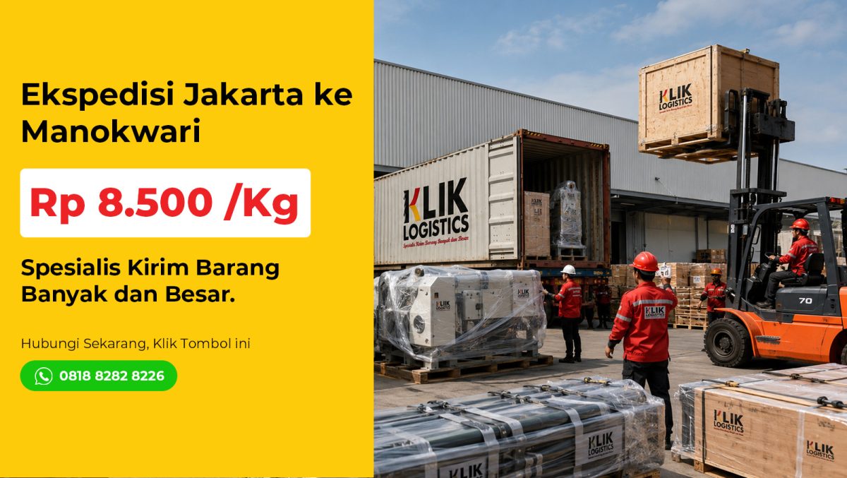 ekspedisi jakarta manokwari klik logistics