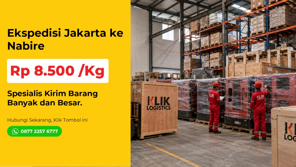 ekspedisi jakarta nabire klik logistics