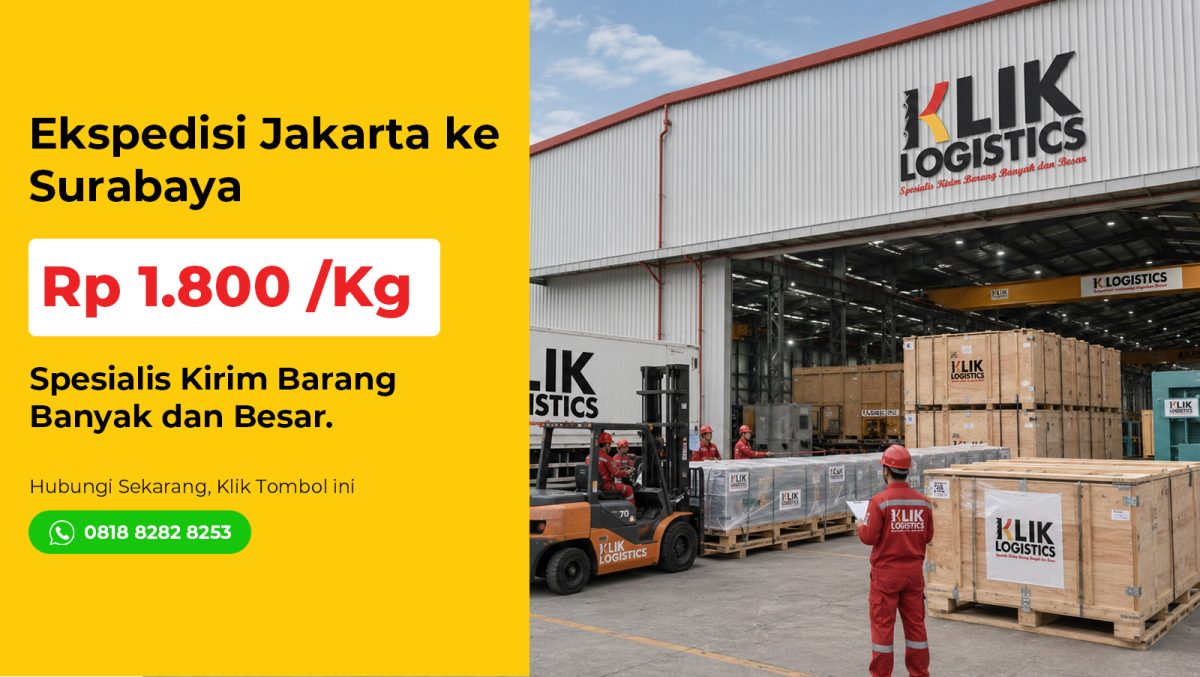 ekspedisi jakarta surabaya klik logistics