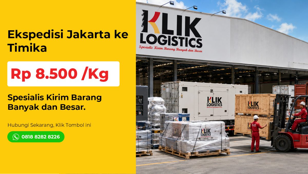 ekspedisi jakarta timika klik logistics
