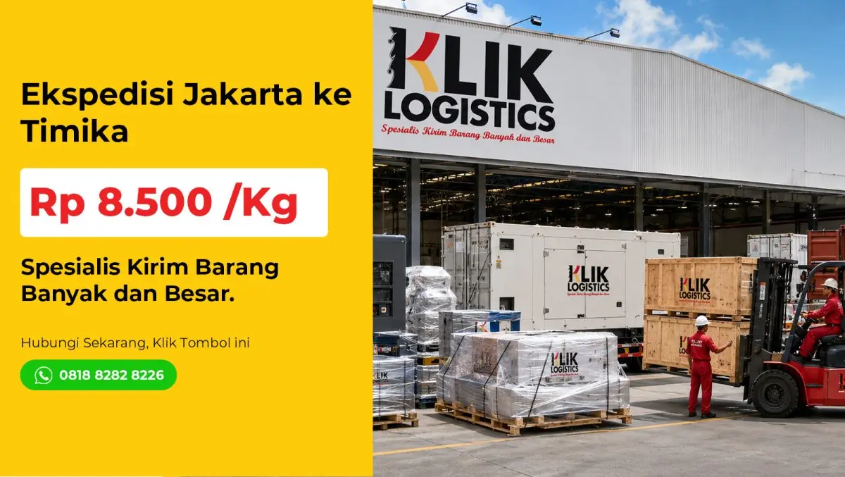 ekspedisi jakarta timika klik logistics