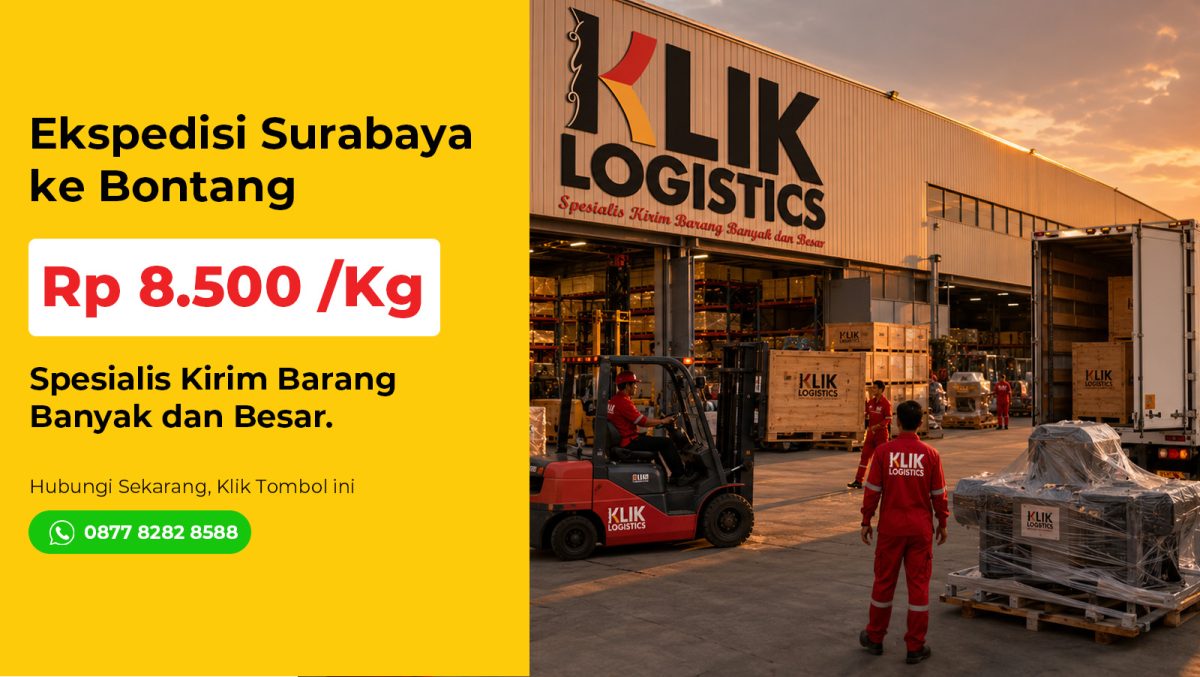 ekspedisi surabaya bontang klik logistics