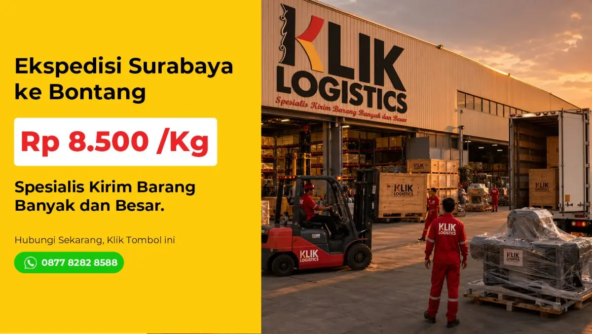 ekspedisi surabaya bontang klik logistics