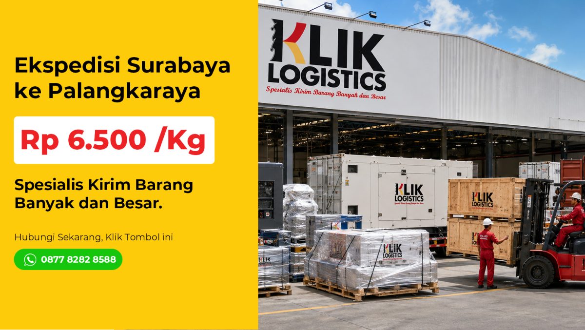 ekspedisi surabaya palangkaraya klik logistics