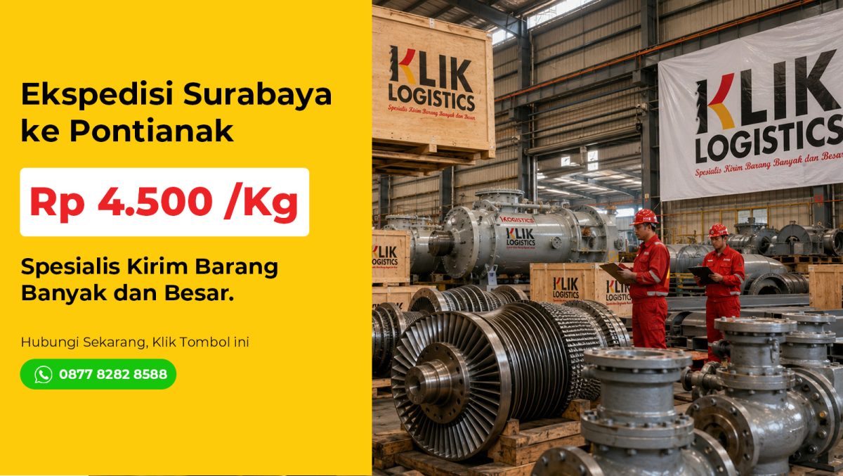 ekspedisi surabaya pontianak klik logistics