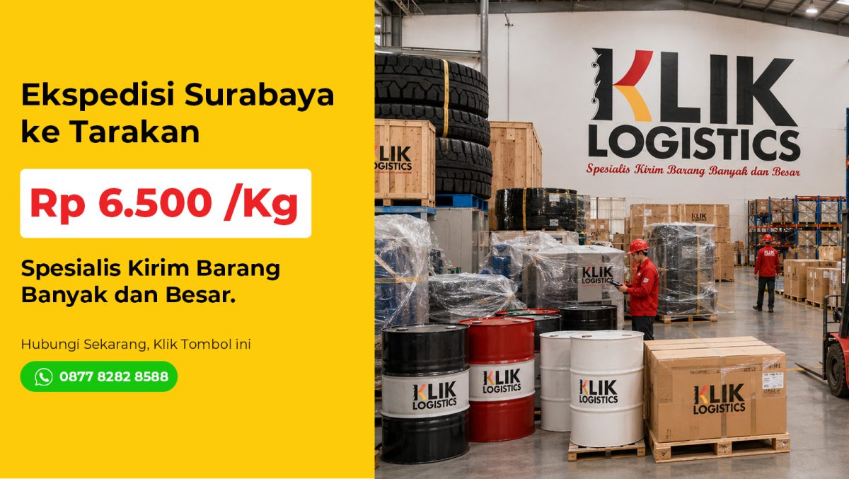 ekspedisi surabaya tarakan klik logistics
