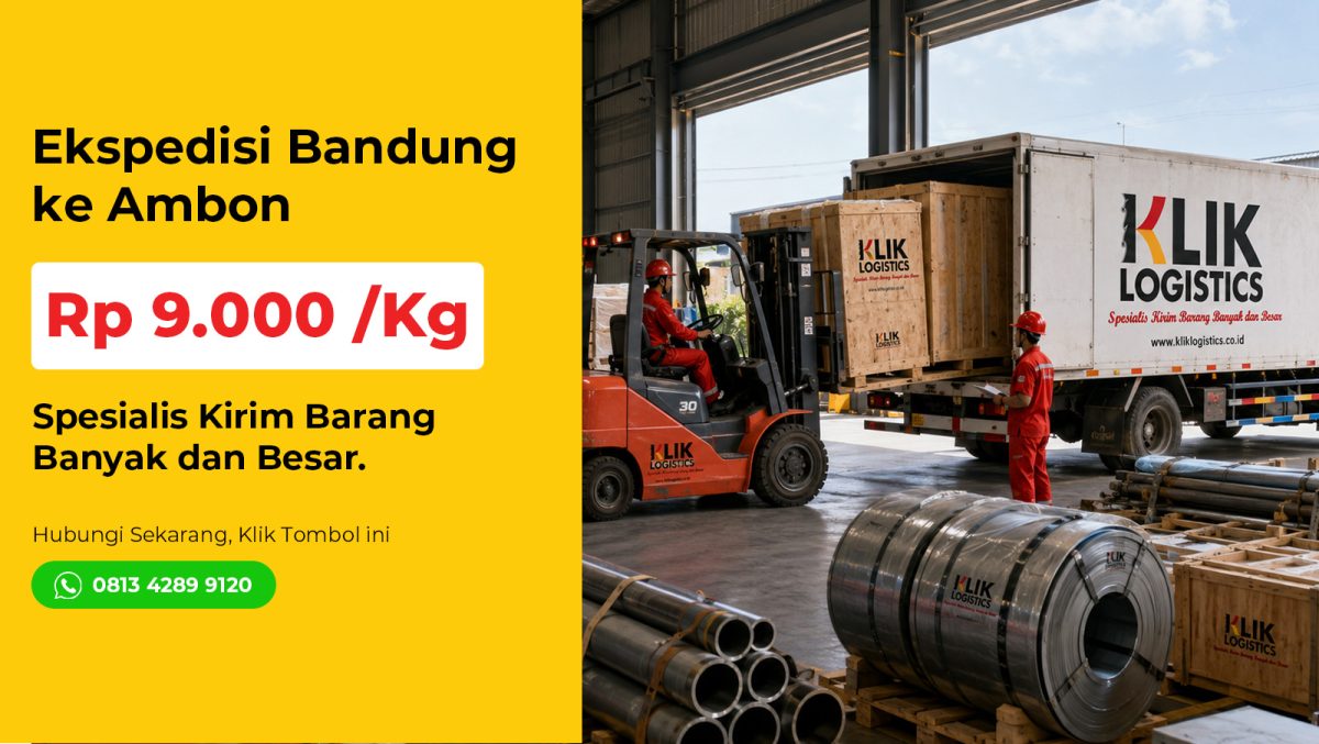 ekspedisi bandung ambon klik logistics
