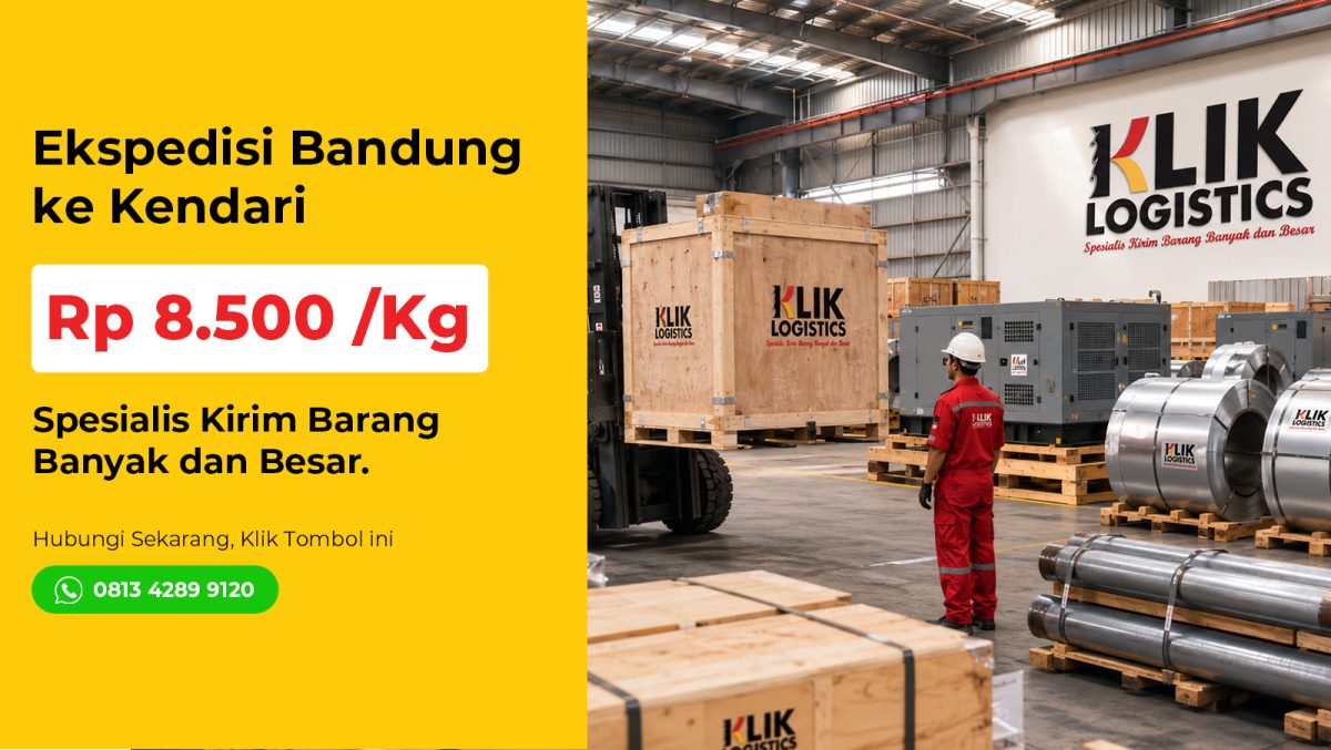 ekspedisi bandung kendari klik logistics
