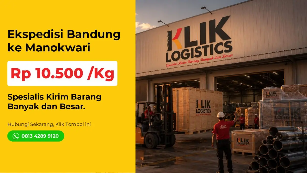 ekspedisi bandung manokwari klik logistics