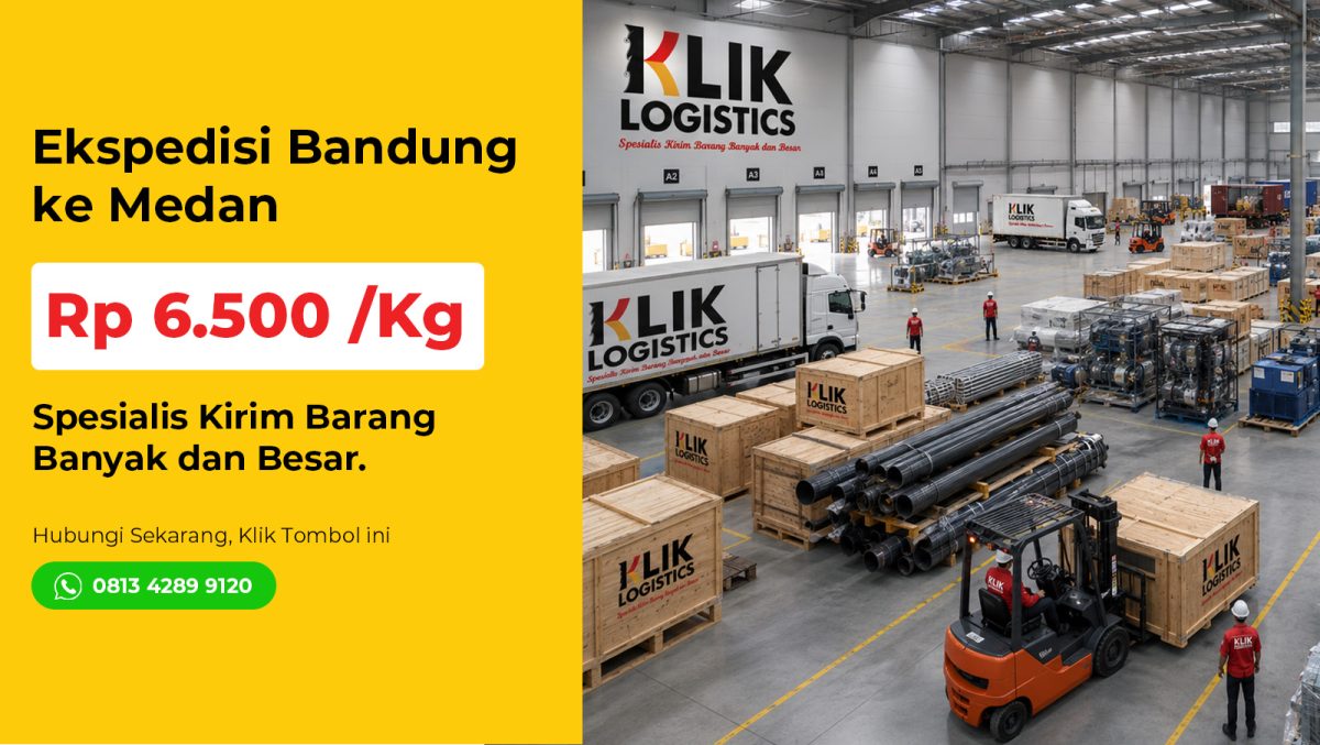 ekspedisi bandung medan klik logistics