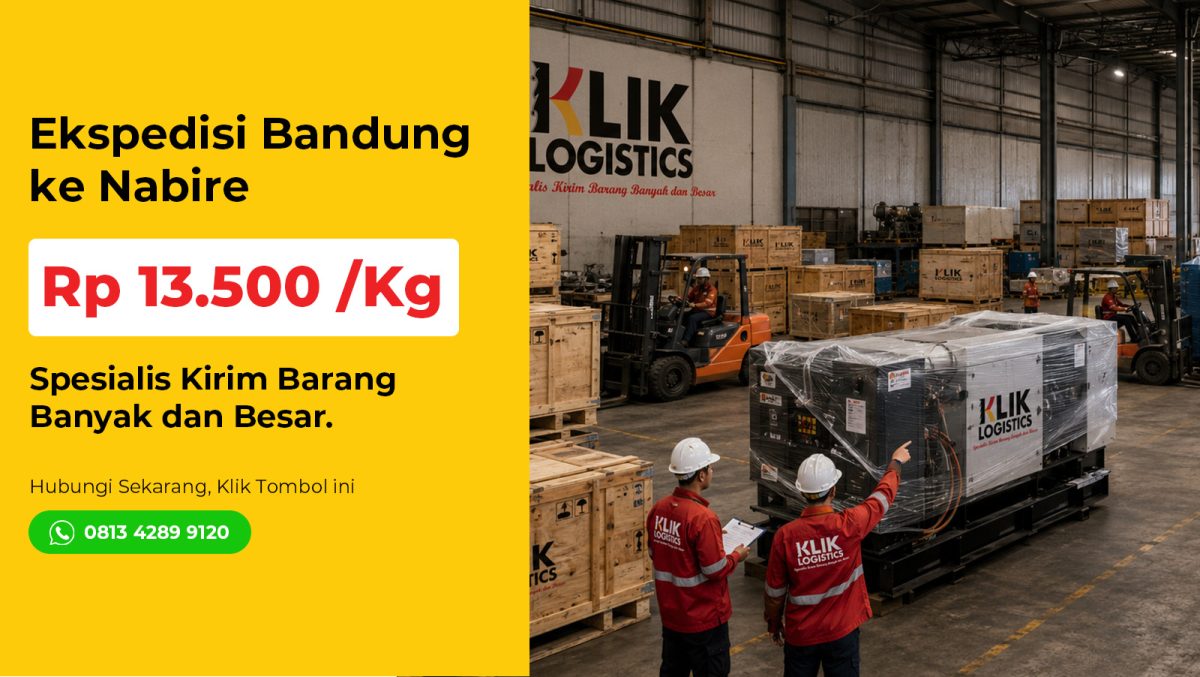 ekspedisi bandung nabire klik logistics