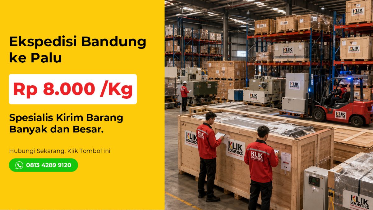 ekspedisi bandung palu klik logistics