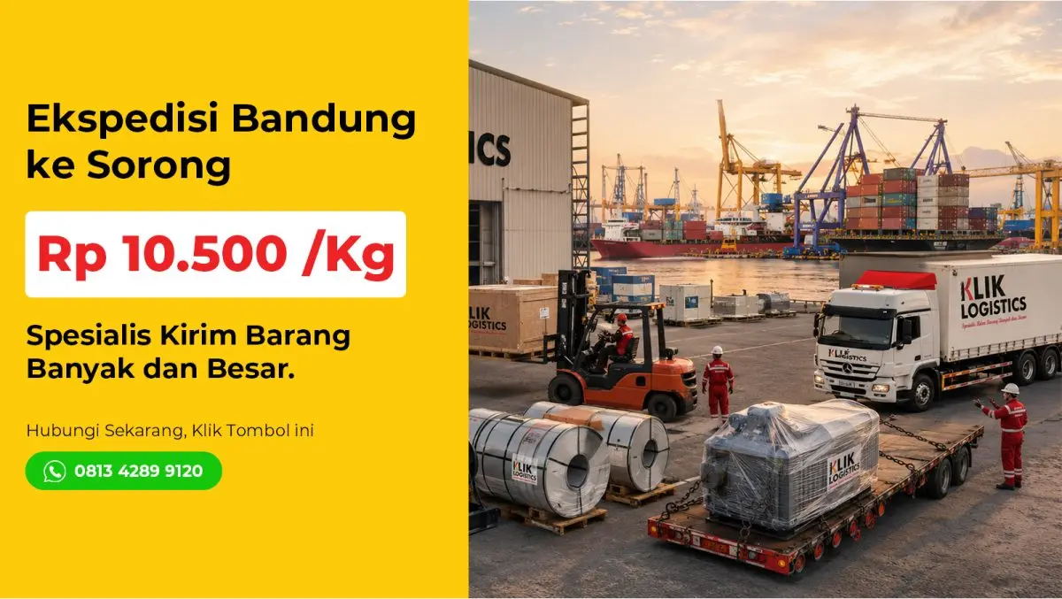 ekspedisi bandung sorong klik logistics