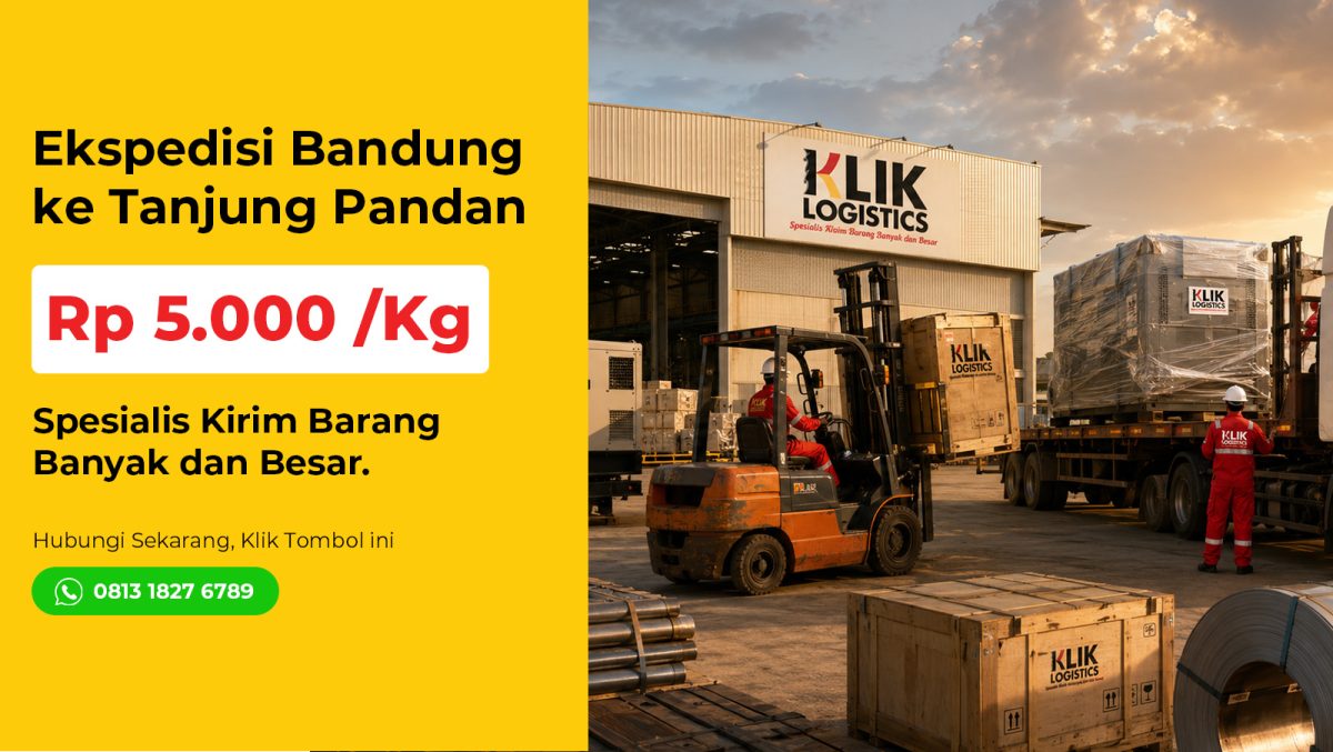 ekspedisi bandung tanjung pandan klik logistics