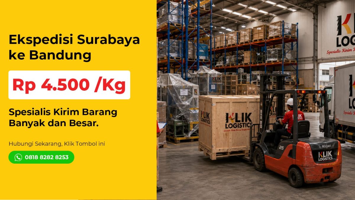 ekspedisi Surabaya Bandung Klik Logistics
