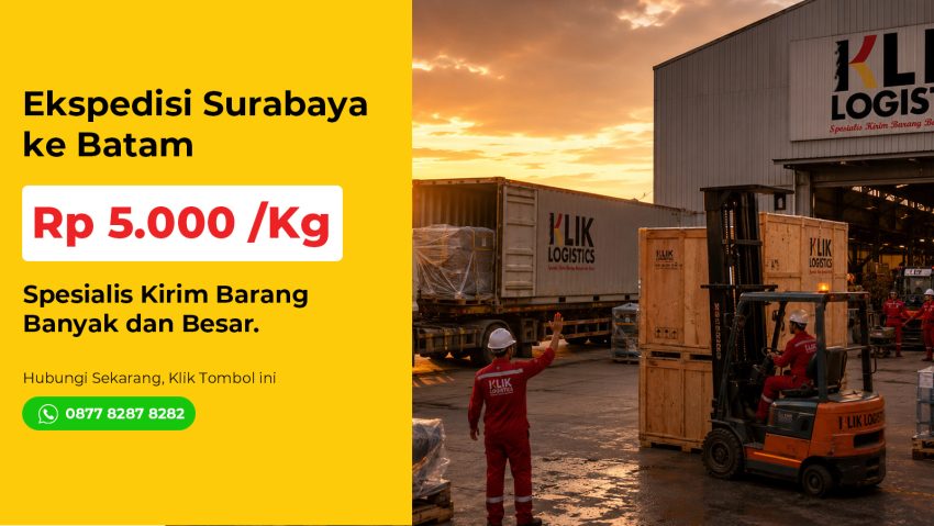ekspedisi surabaya batam klik logistics