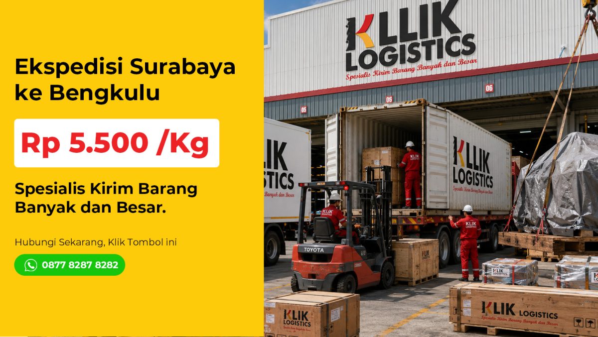 ekspedisi surabaya bengkulu klik logistics