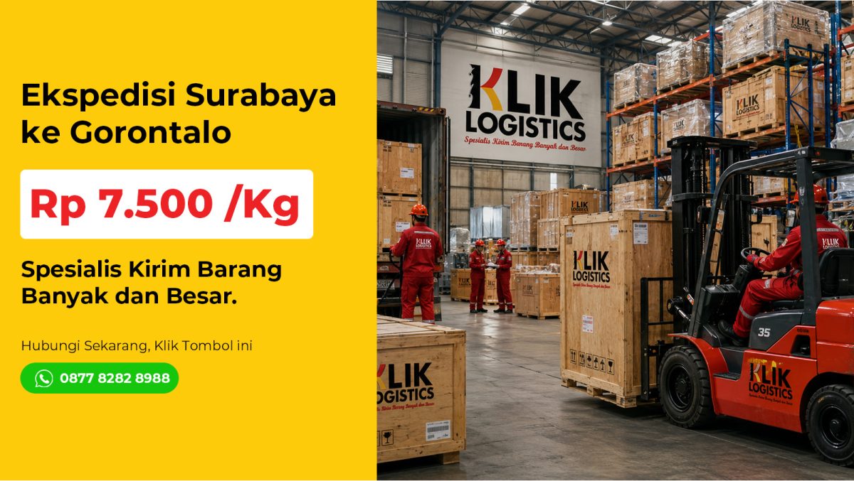 ekspedisi surabaya gorontalo klik logistics
