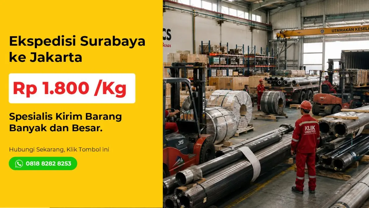 ekspedisi surabaya jakarta klik logistics