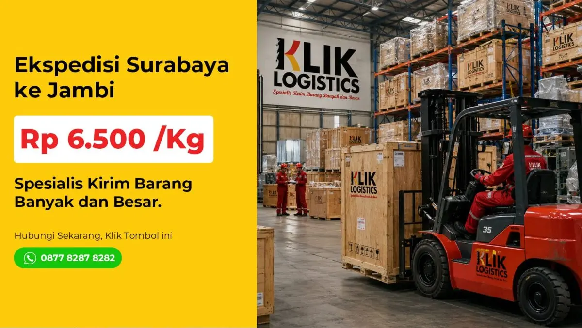 ekspedisi Surabaya Jambi Klik Logistics