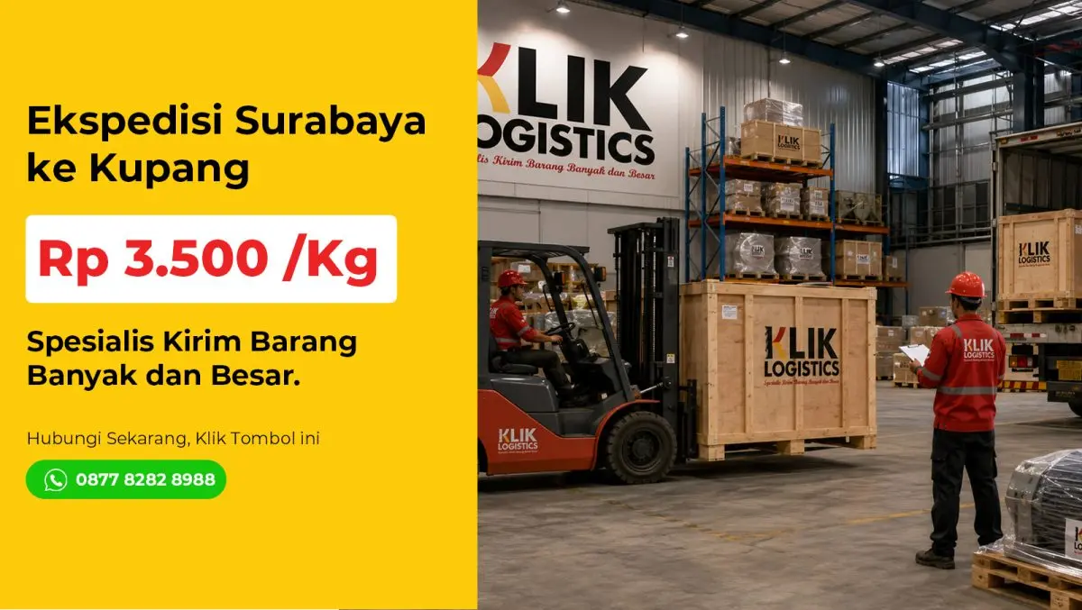 ekspedisi surabaya kupang klik logistics