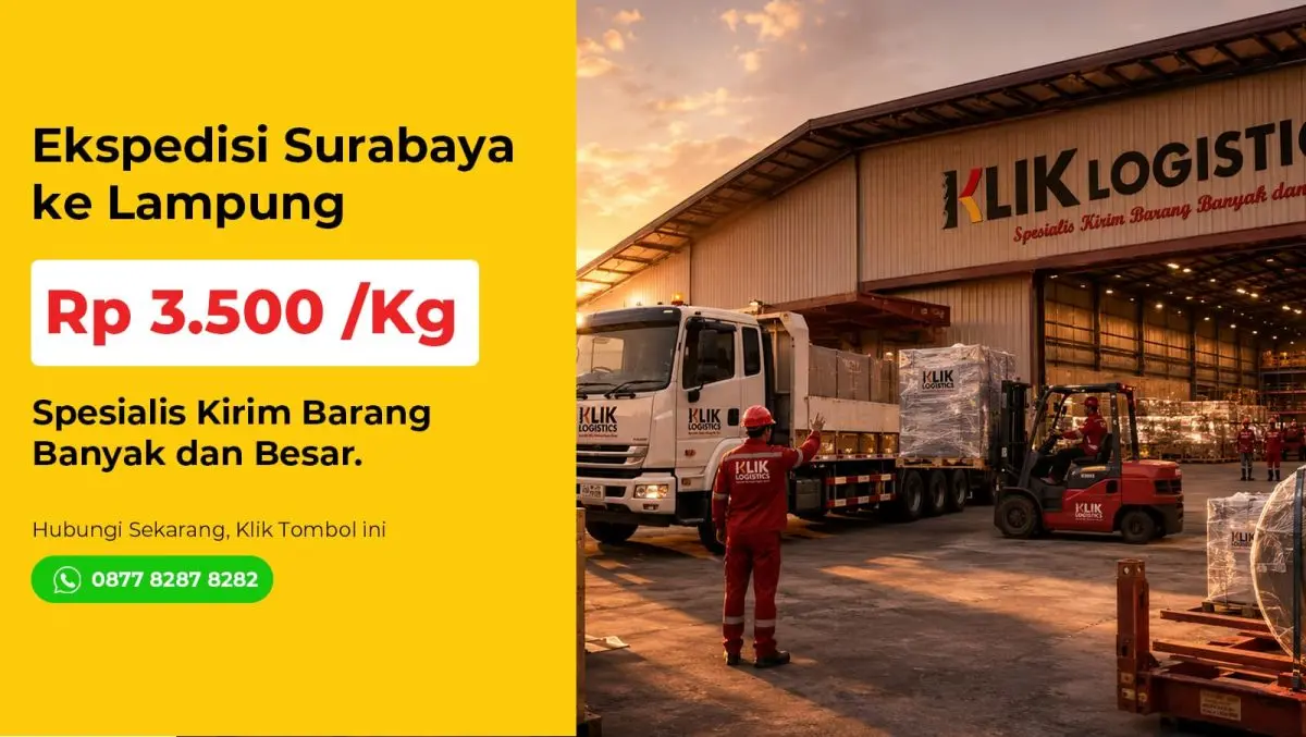 ekspedisi Surabaya Lampung Klik Logistics