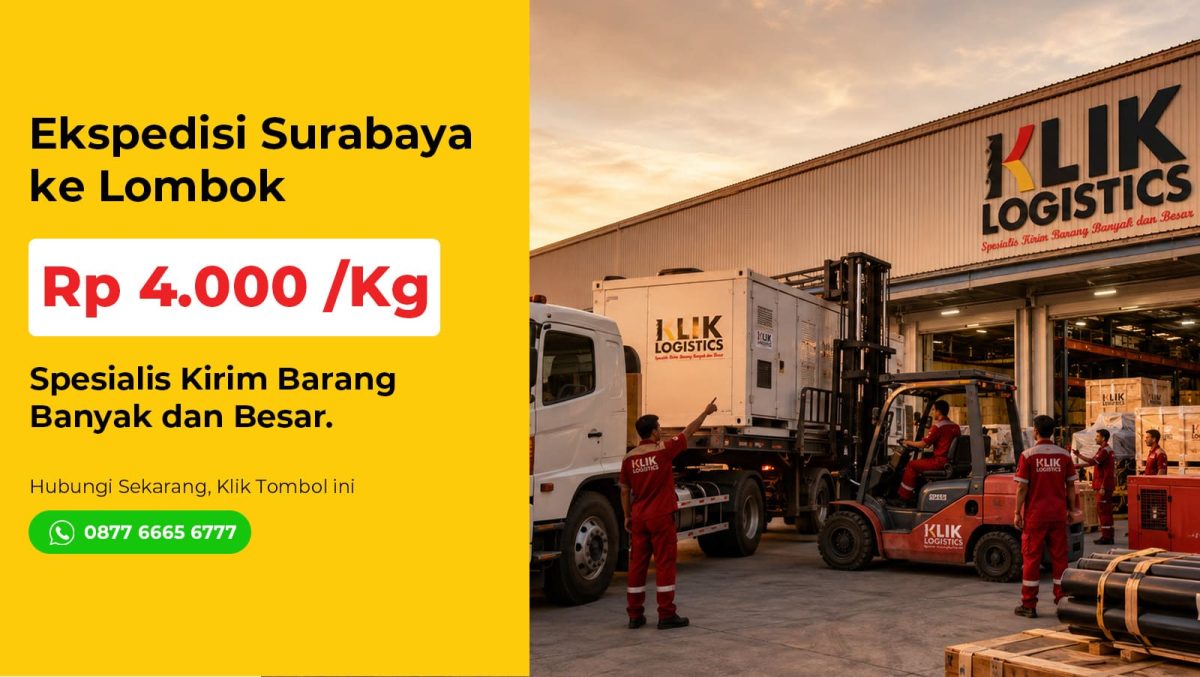 ekspedisi Surabaya Lombok Klik Logistics