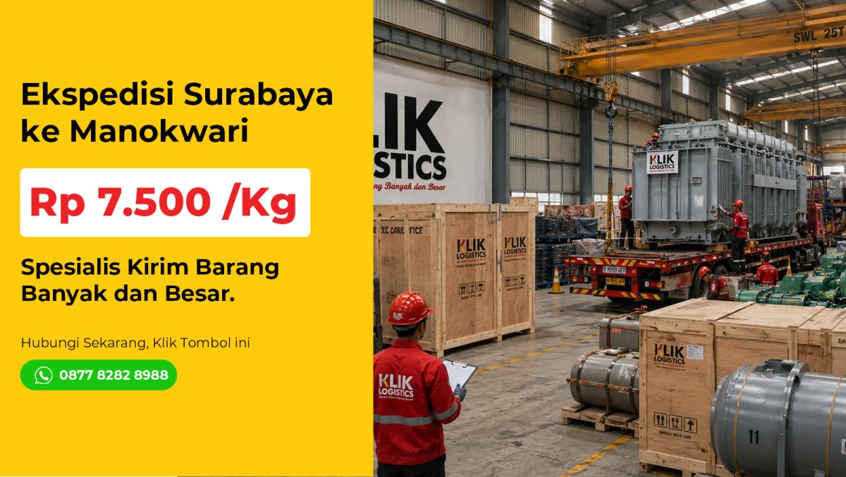 ekspedisi surabaya manokwari Klik Logistics