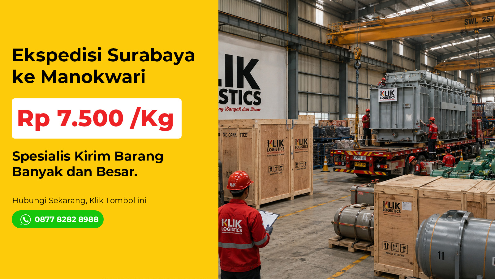 ekspedisi surabaya manokwari Klik Logistics