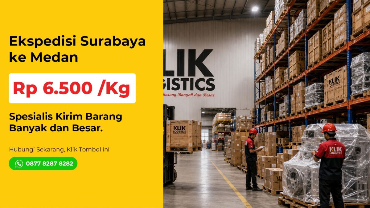 Ekspedisi Surabaya Medan - Klik Logistics