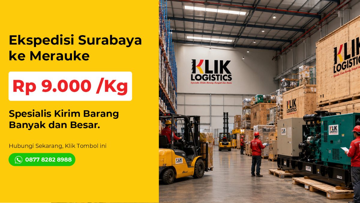 ekspedisi surabaya merauke Klik Logistics