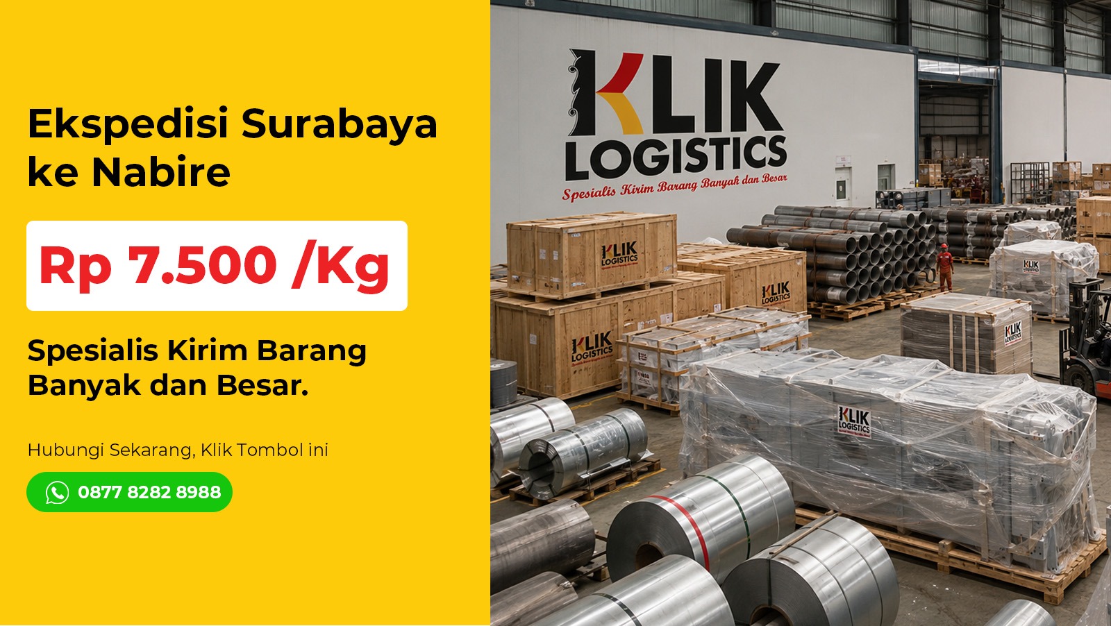 ekspedisi surabaya nabire Klik Logistics