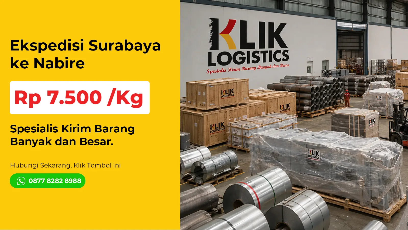 ekspedisi surabaya nabire Klik Logistics