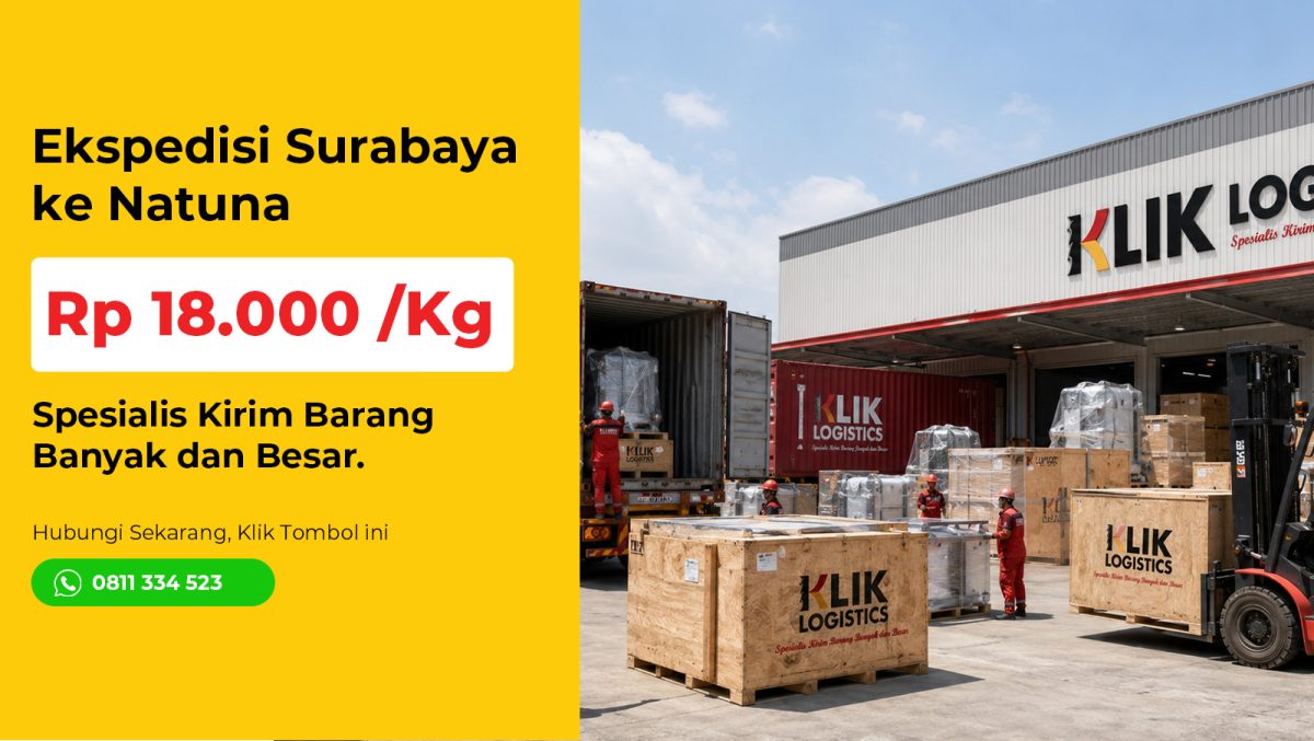 ekspedisi surabaya natuna Klik Logistics