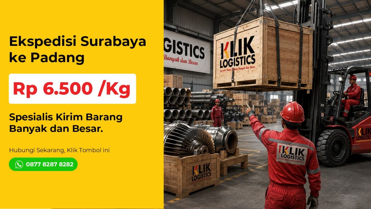 ekspedisi Surabaya Padang Klik Logistics