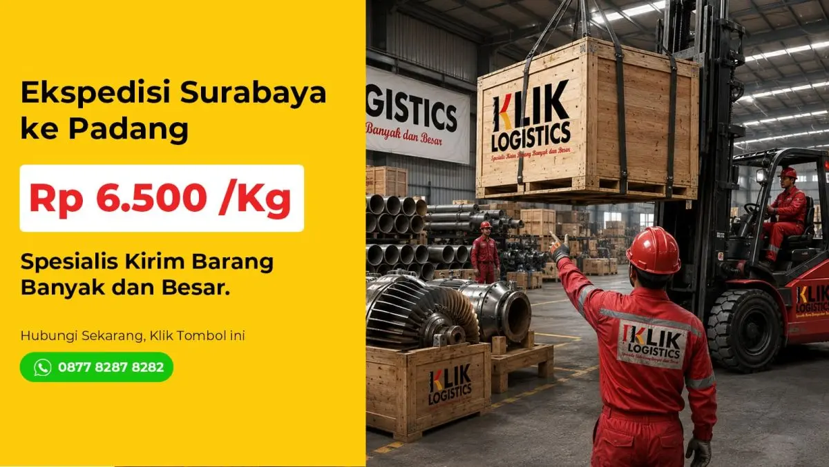 ekspedisi Surabaya Padang Klik Logistics