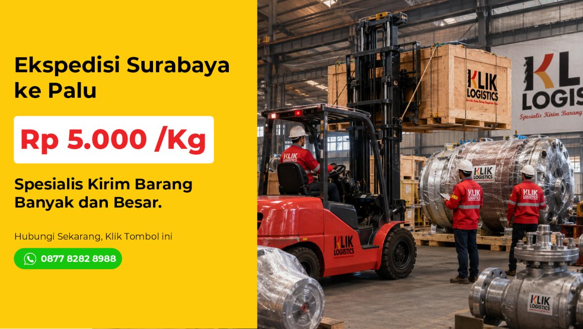 ekspedisi surabaya palu klik logistics