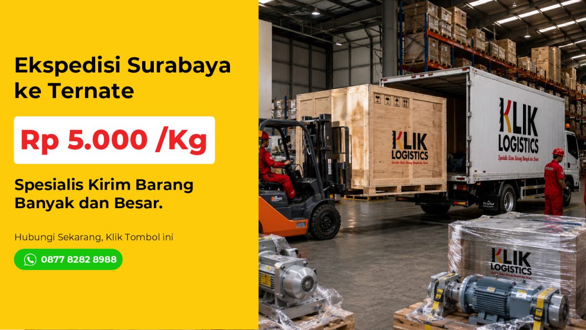 ekspedisi surabaya ternate klik logistics