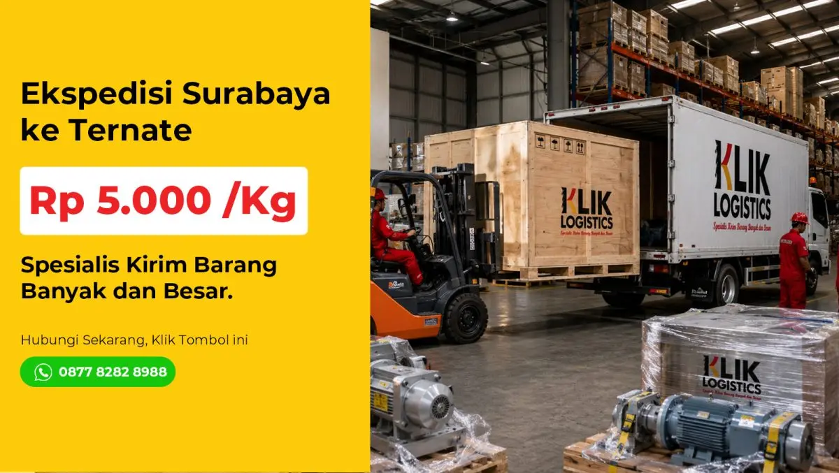 ekspedisi surabaya ternate klik logistics