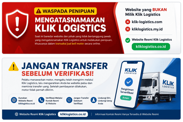 waspada penipuan atas nama klik logistics