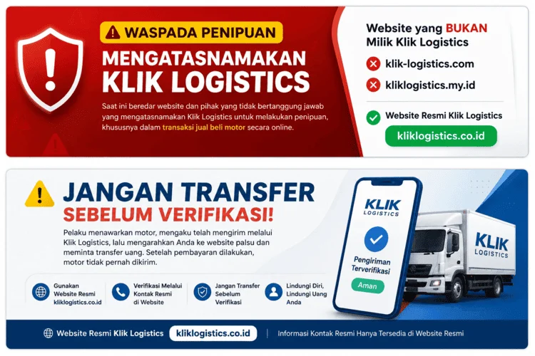 waspada penipuan atas nama klik logistics